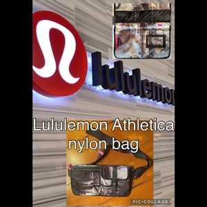 Lululemon nylon bag sz os Lululemon Athletica Dog walking Fanny pack. pink black